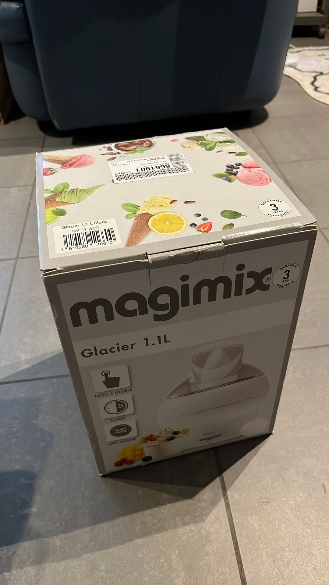 Magimix Glacier 1.1l ijsmaker, nooit gebruikt!, Ophalen, Zo goed als nieuw