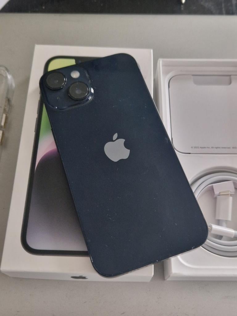 iPhone 14 100%, 128 GB, Comme neuf, Enlèvement, 100 %