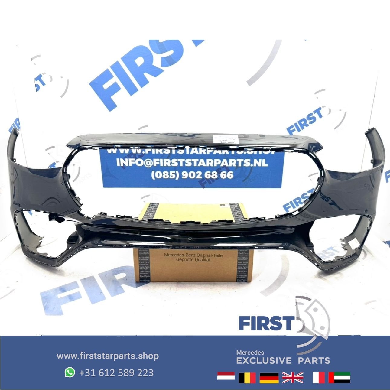 W223 S KLASSE S63 AMG BUMPER A2238853901 origineel Mercedes, Gebruikt, -, Voor, Ophalen of Verzenden