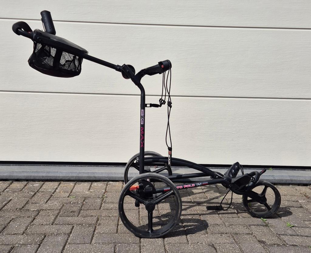 Golftrolley Golfkar Big Max Autofold FF zwart, Sport en Fitness, Golf, Ophalen, Gebruikt, Golfkar, Overige merken