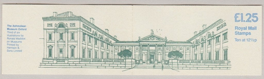 GB 1982 £1.25 Booklet SG FK1B Ashmoleum Museum - Oxford **, Verzenden, Postfris