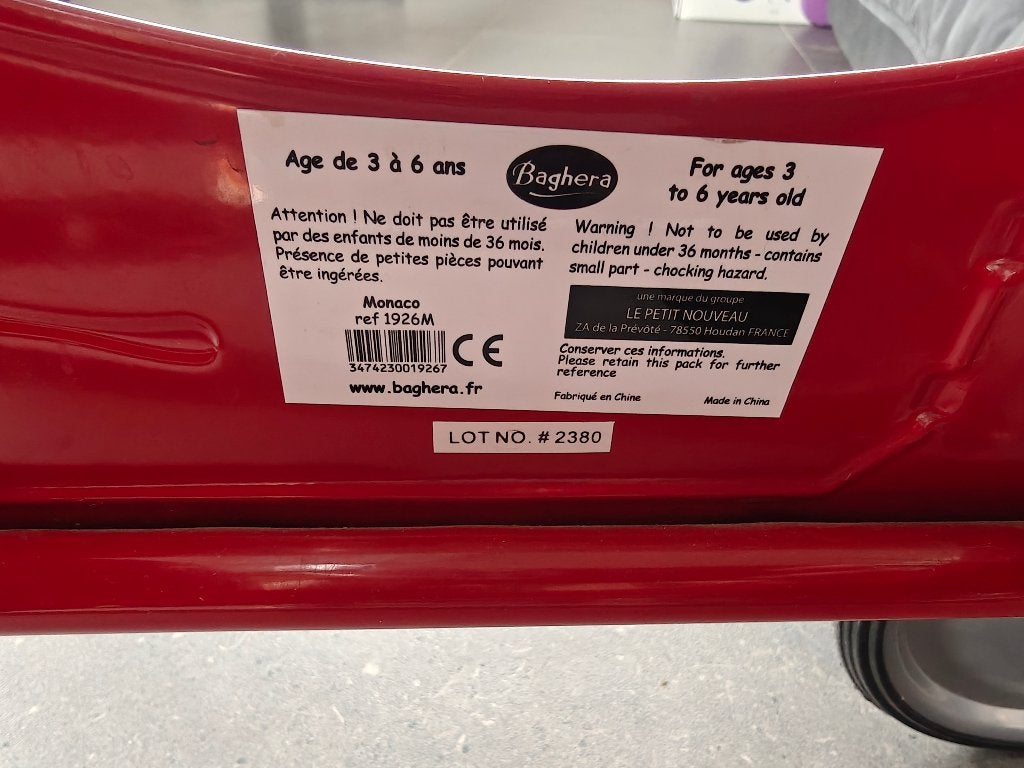 Loopauto, Kinderen en Baby's, Speelgoed | Buiten | Voertuigen en Loopfietsen, Ophalen, Gebruikt, Trapvoertuig