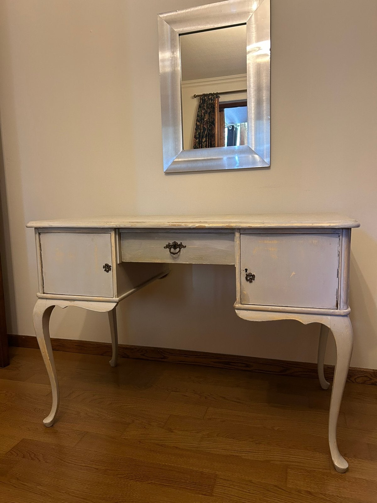 Sminktafeltje met spiegel, Ophalen, Oudere stijl, Gebruikt, 50 tot 100 cm