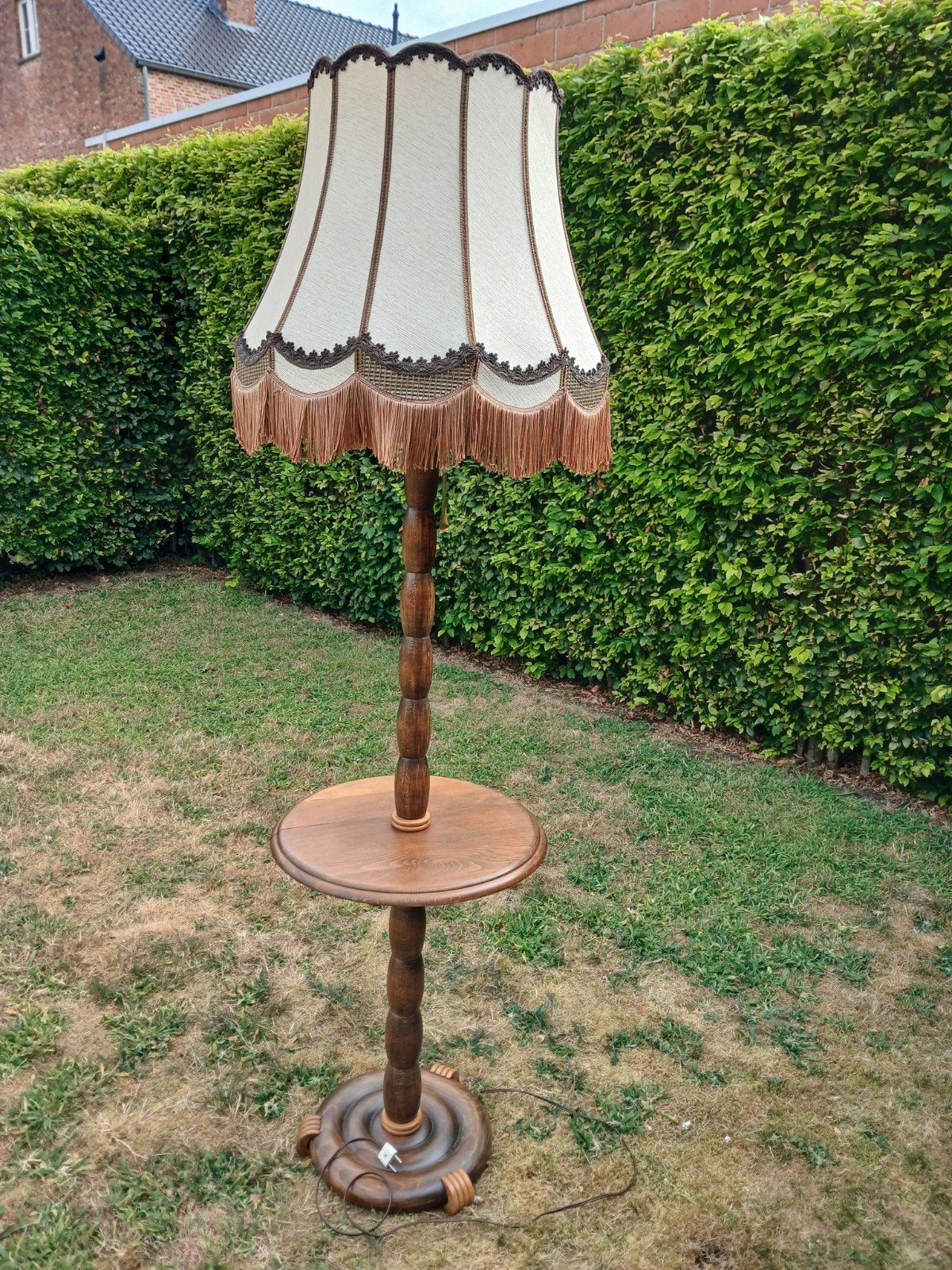 Retro vintage staande vloerlamp, Enlèvement, Bois