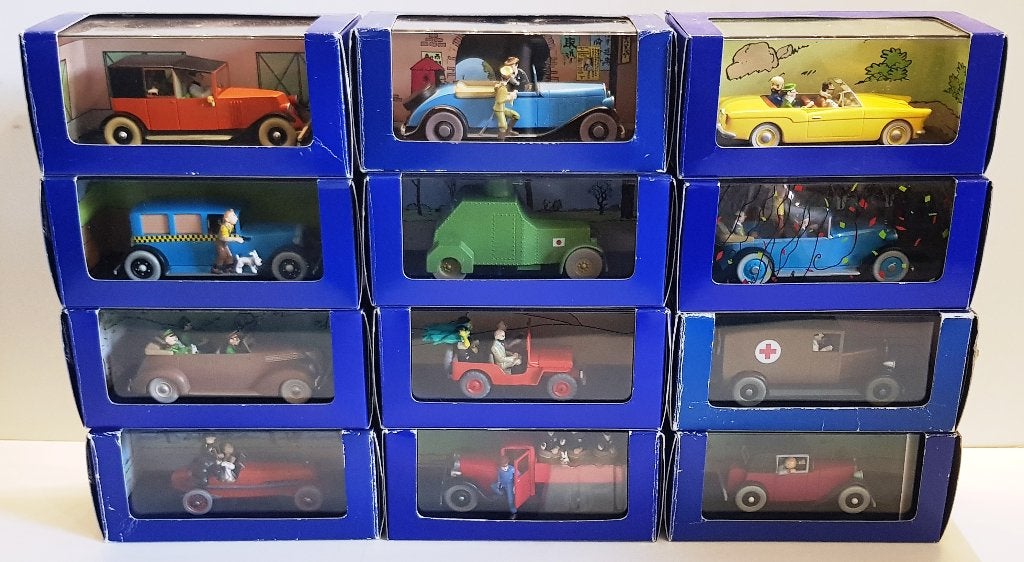 Lot #2 de 12 x Tintin (Tintin) 1:43 Les Voitures de Tintin, Collections, Envoi, Tintin, Neuf, Statue ou Figurine