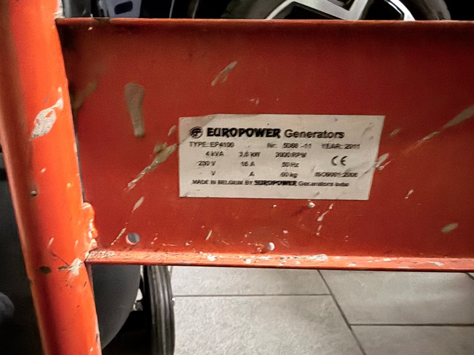 Europower stroomgroep met Honda motor, Ophalen, Gebruikt, Minder dan 5 kVA, Benzine