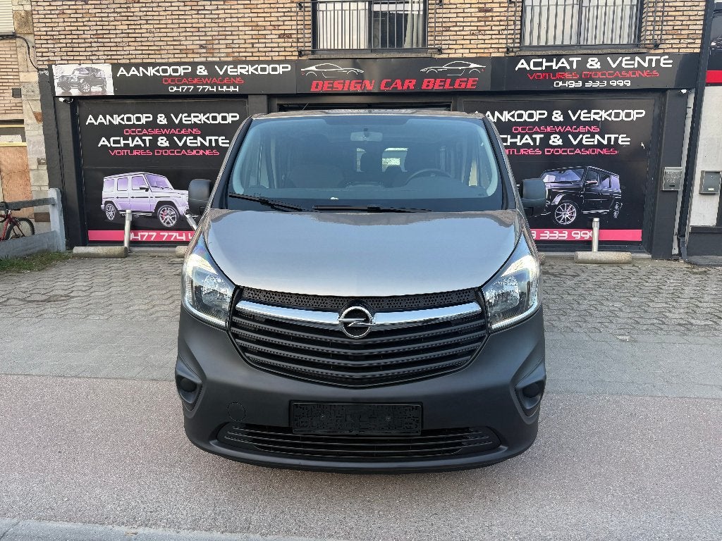 Opel Vivaro Lang Chassis 8-zits Navi Cruise Clim, 4 deurs, Stof, Euro 6, Bedrijf