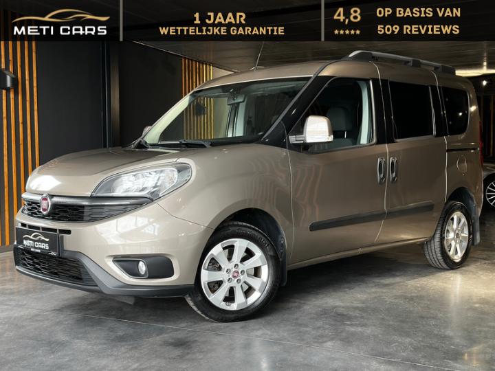 Fiat Doblo 1.4 T-Jet | Sensor | 7-plaaten | Trekhaak | CNG, Voorwielaandrijving, 4 cilinders, Handgeschakeld, 5 deurs