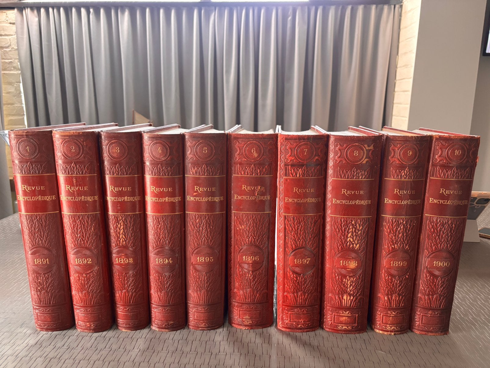 Complete set Revue Encyclopédique Larousse 1891–1900, Complete serie, Algemeen, Ophalen, Gelezen