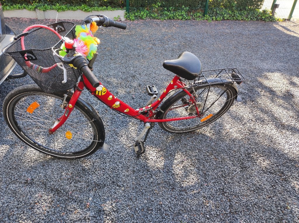 Kinderfiets, Fietsen en Brommers, Fietsen | Meisjes, Gebruikt, Velgrem, Versnellingen, Overige merken