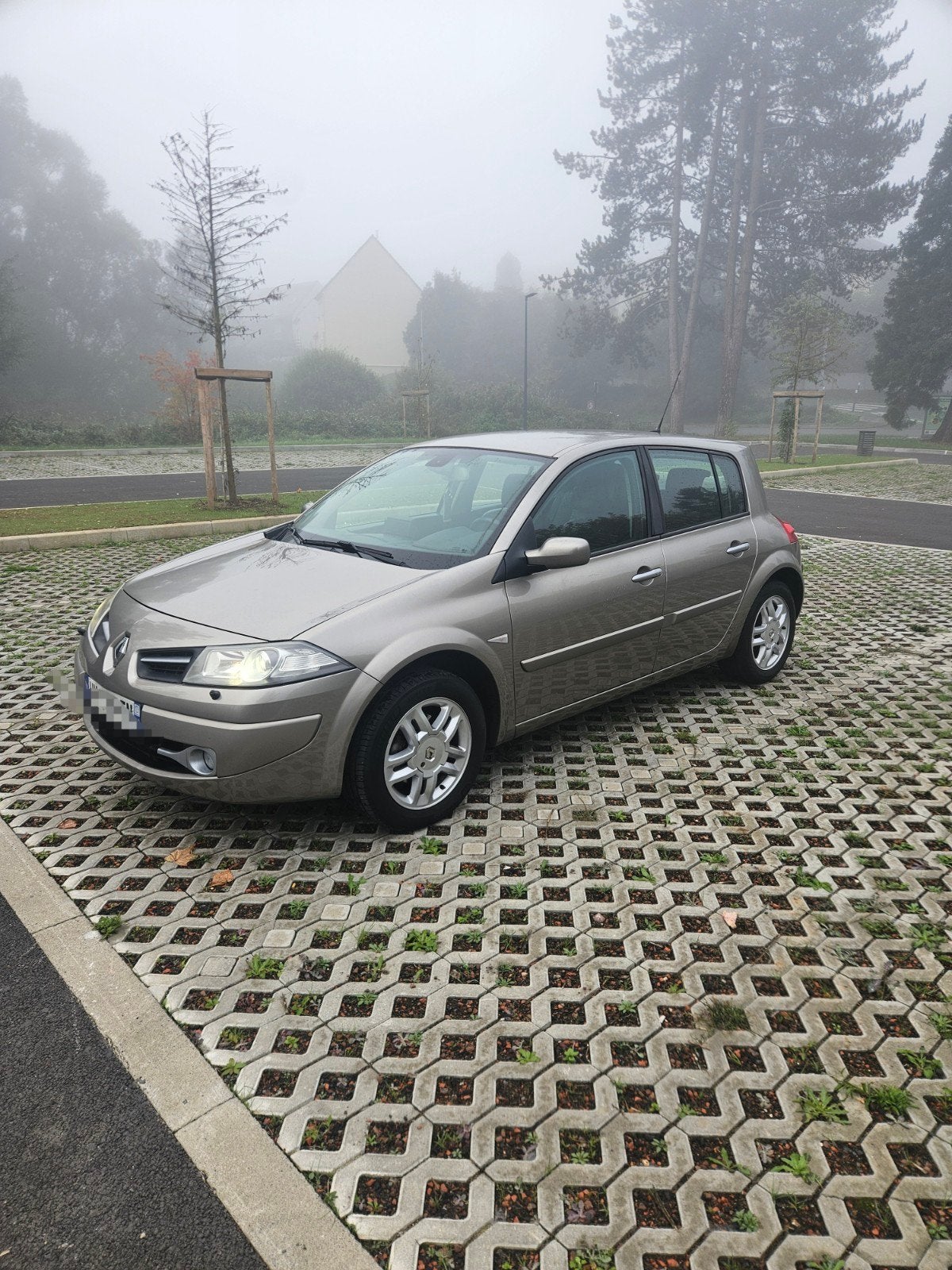 Renault Megane 2 Phase 2, Auto's, Voorwielaandrijving, Dealer onderhouden, Zwart, Leder en Stof