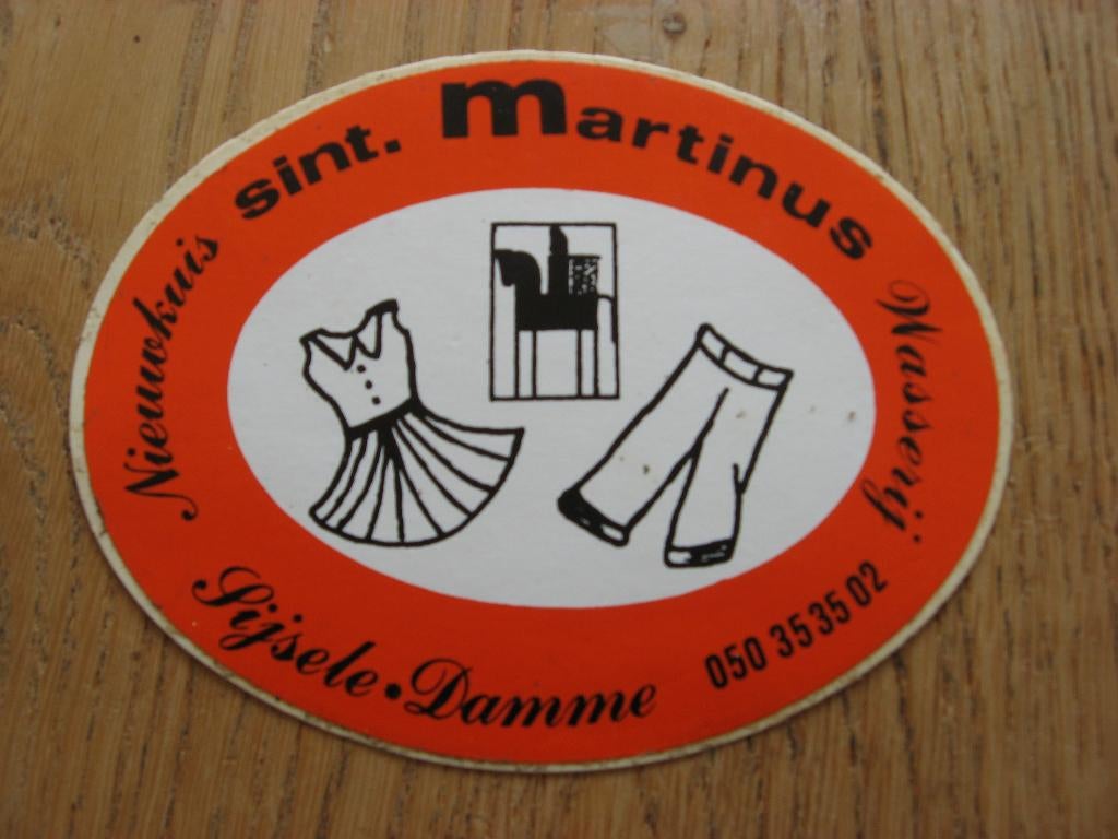 Nieuwkuis Sint Martinus Wasserij Sijsele Damme Vintage Stick, Ophalen of Verzenden, Nieuw, Winkel of Supermarkt