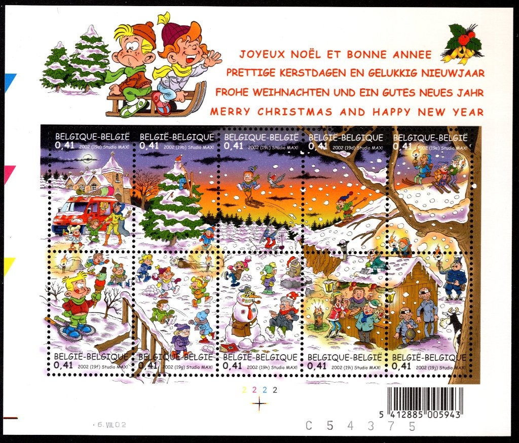 BL98 MNH** 2002 - Kerstmis, Ophalen of Verzenden, Postfris, Postfris