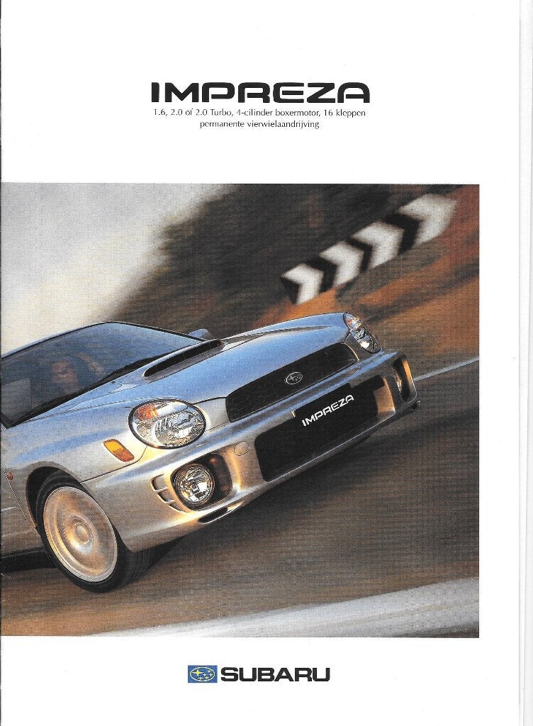 SUBARU IMPREZA,  2002, Boeken, Ophalen of Verzenden, Zo goed als nieuw, Overige merken