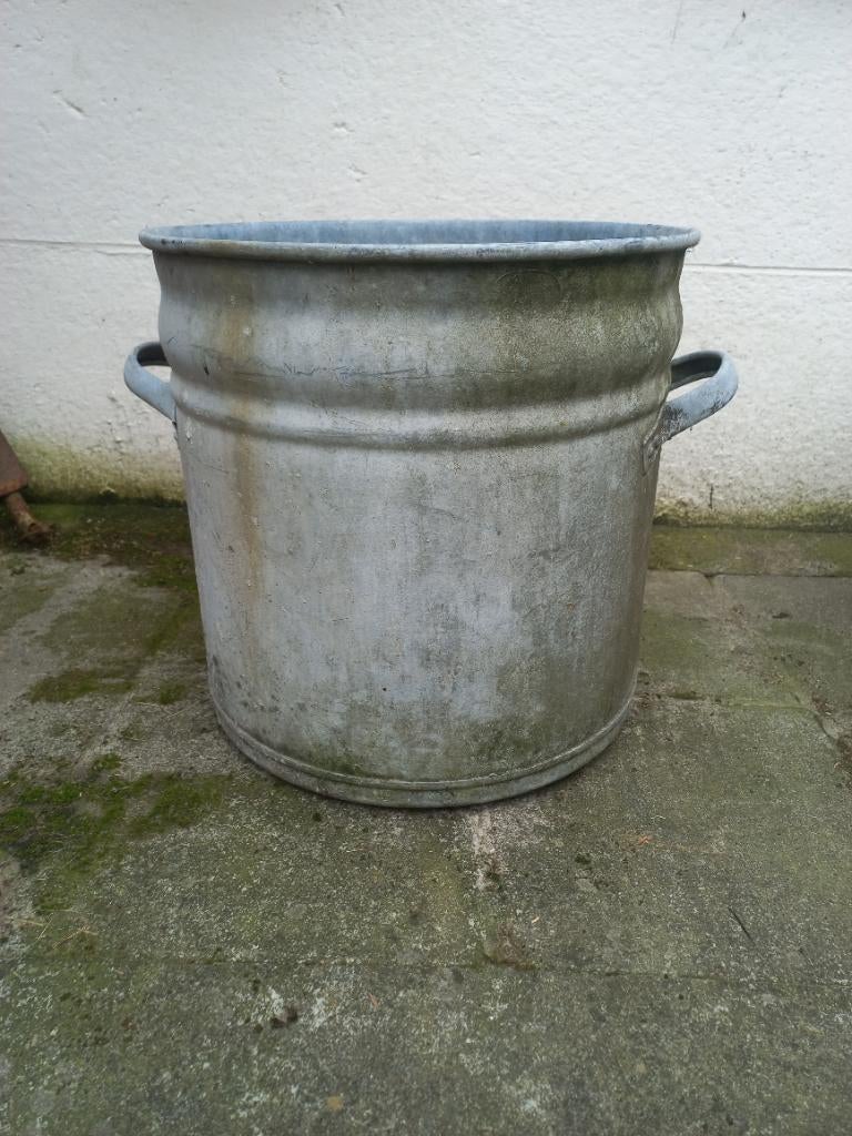 Zinken kuipen, Tuin en Terras, Bloembakken en Plantenbakken, Ophalen, Gebruikt, Metaal