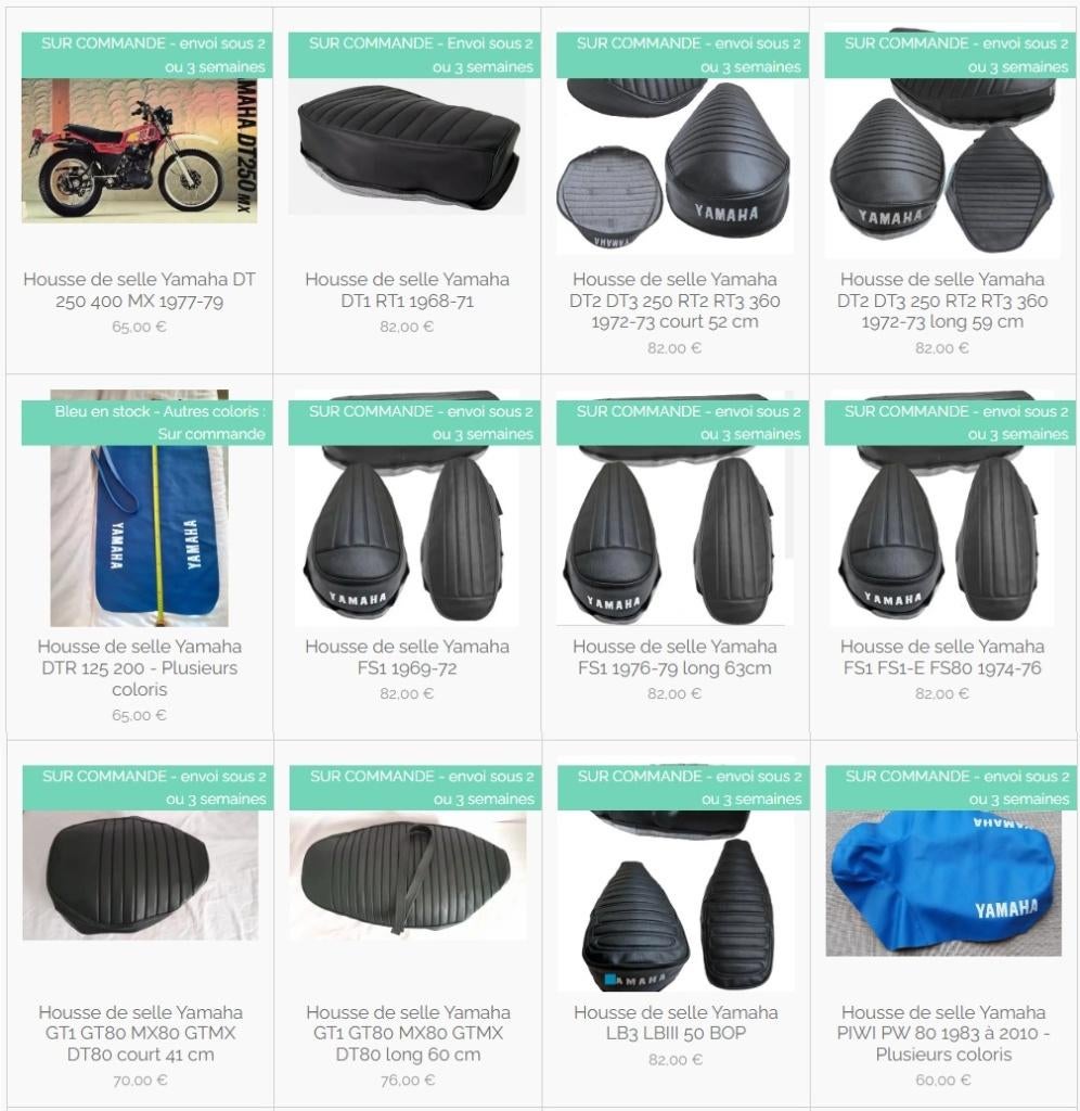 Housse de selle pour Honda Suzuki Yamaha Kawasaki Moto Guzzi, Motos, Envoi, Neuf