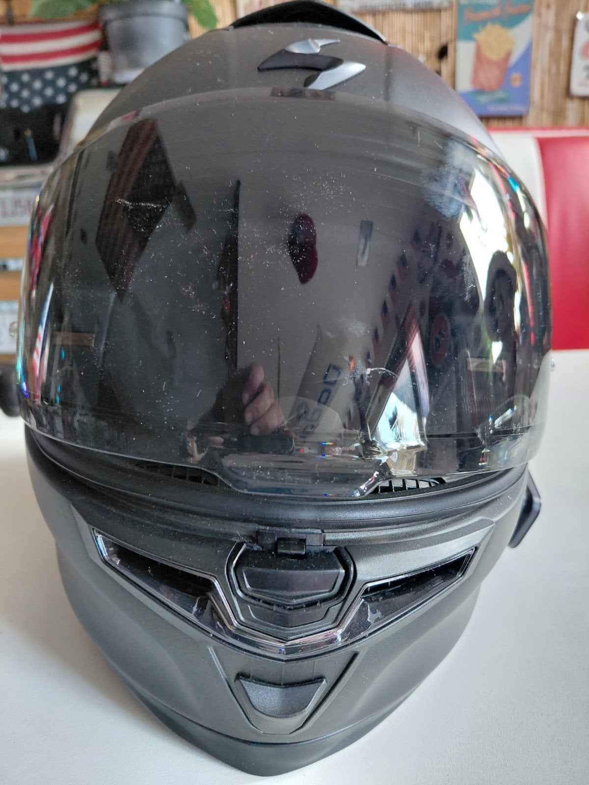 casque de moto Scorpion Exo avec cardo, Enlèvement, Comme neuf, Medium, Scorpion exo