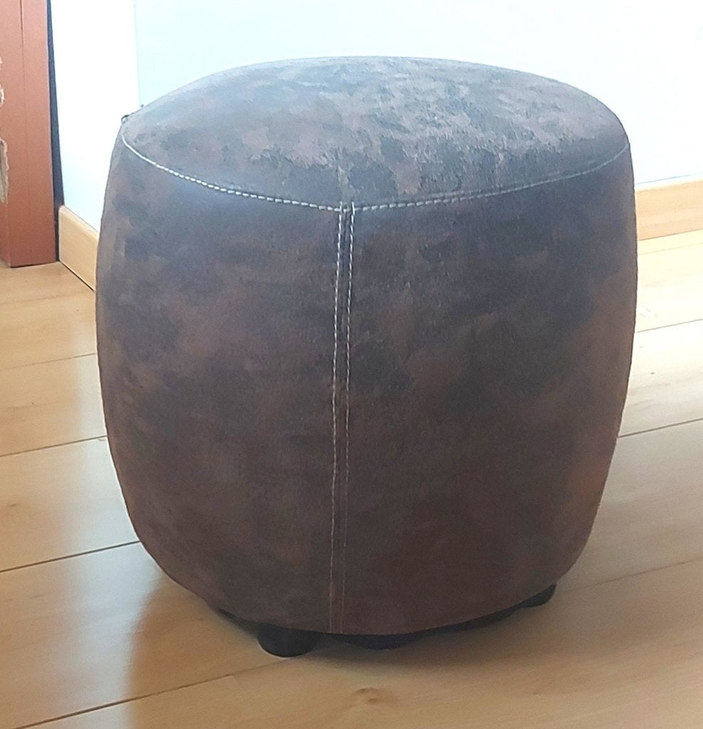 pouf  de salon, Enlèvement, Comme neuf, Brun, Pouf