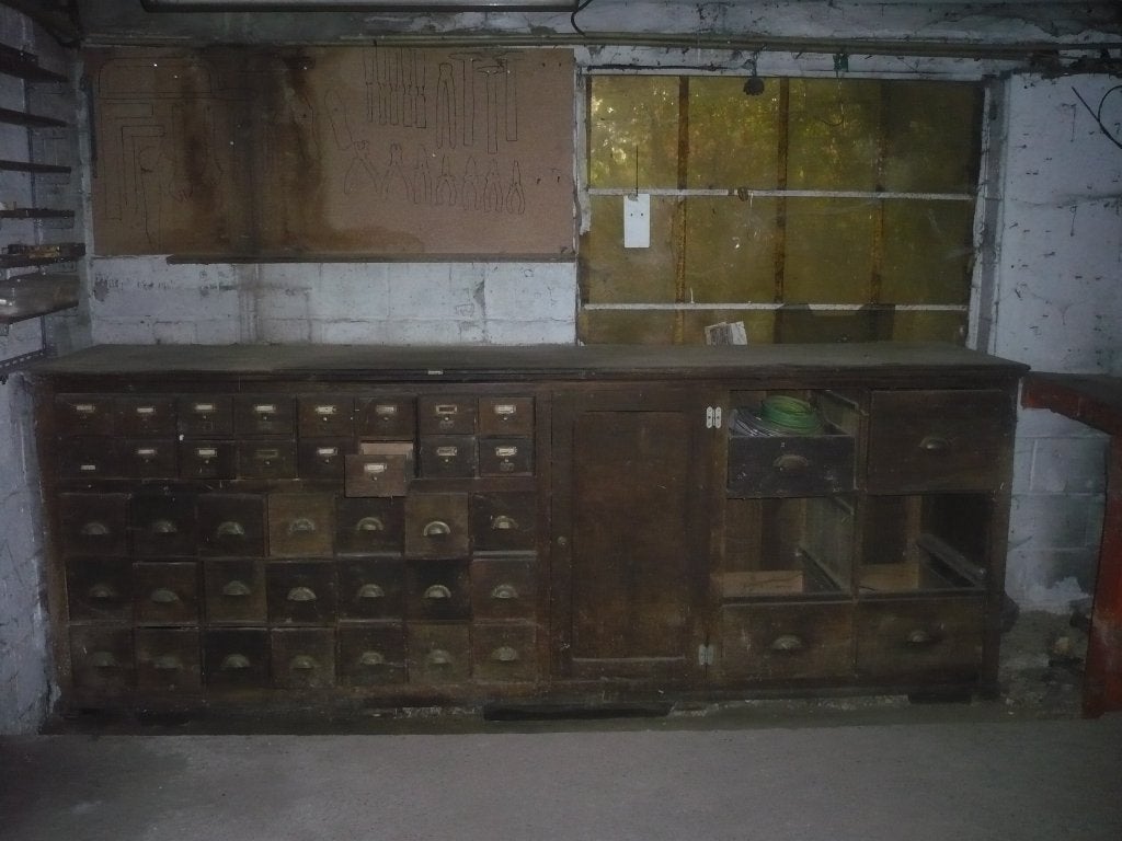 Meuble Bois Atelier à tiroirs, Enlèvement