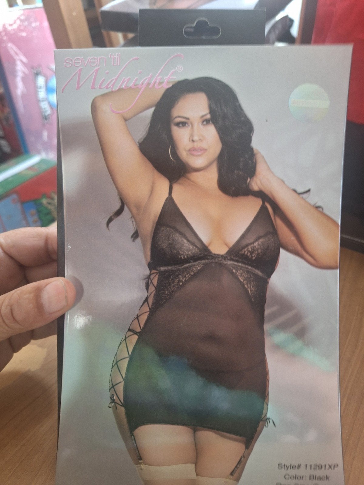 2 delige chemise set, Seven ' till midnight, Ophalen of Verzenden, Zwart, Setje