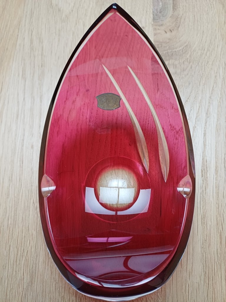 val saint Lambert kristal in prima staat L18 cm op 13 cm, Antiquités & Art, Enlèvement