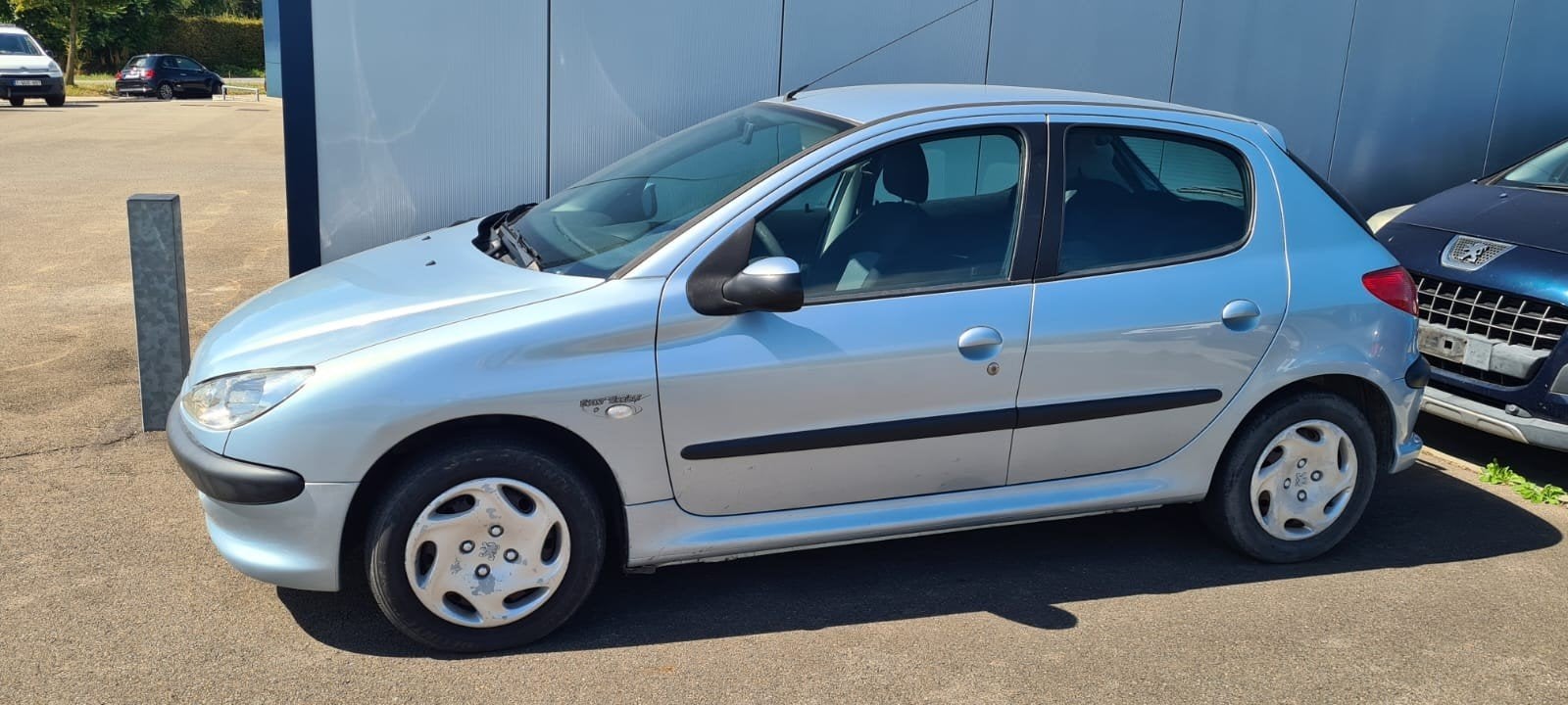 peugeot 206, Stof, Zwart, Blauw, Handgeschakeld