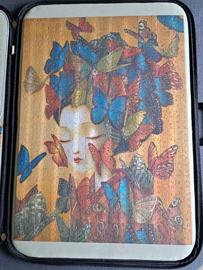 Puzzel Madame Butterfly - Paperblanks - 1000 stukjes, Ophalen of Verzenden, 500 t/m 1500 stukjes, Zo goed als nieuw, Legpuzzel