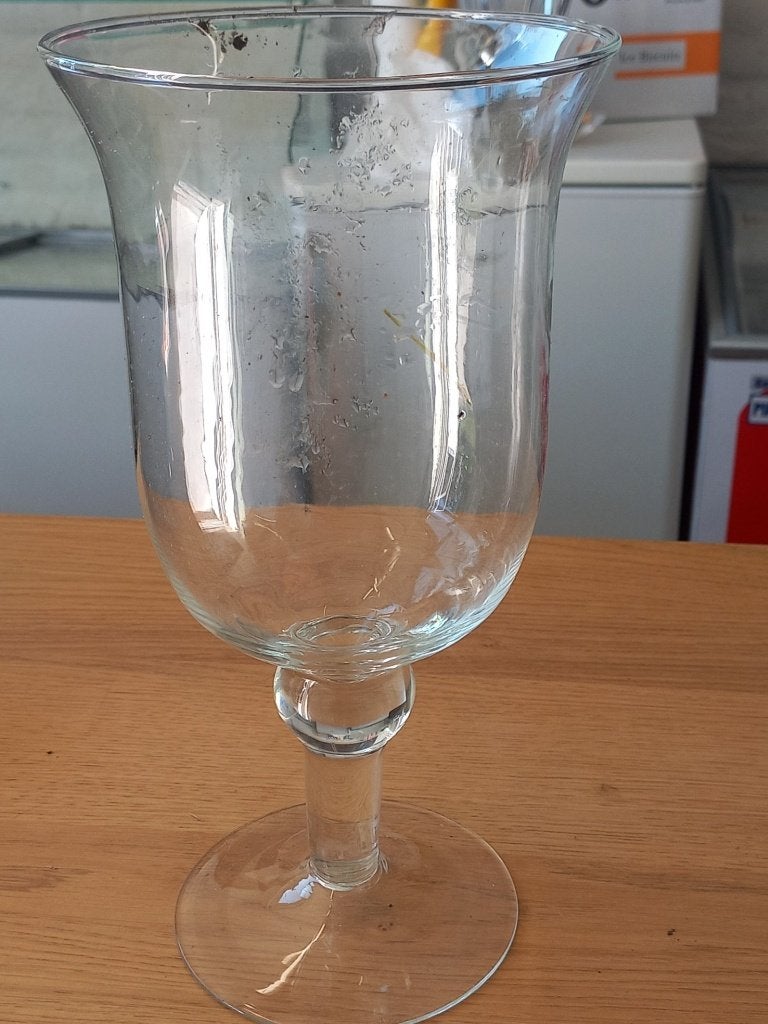vaas, Ophalen of Verzenden, Zo goed als nieuw, Glas, 29 cm