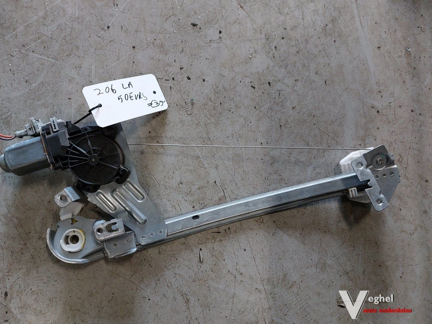 Peugeot 206 5drs raammechanisme LA '04, Gebruikt, -, -, Ophalen of Verzenden