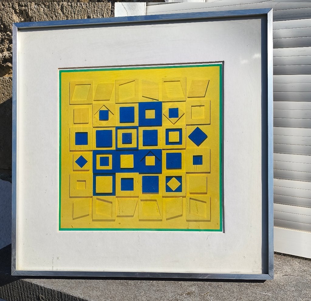 Lithographie de vasarely, Antiquités & Art, Art | Lithographies & Sérigraphies, Enlèvement ou Envoi
