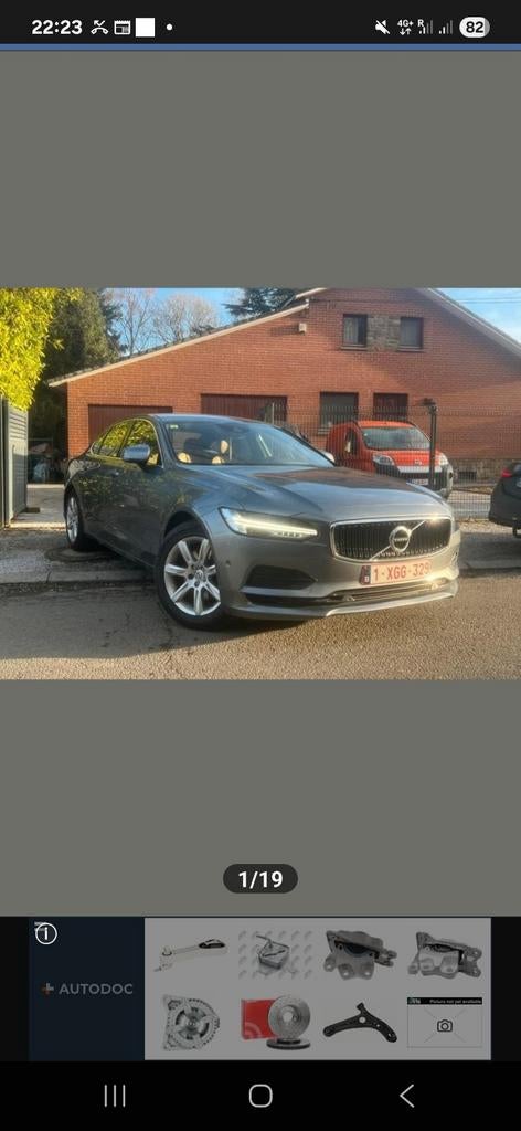 Volvo s90 D3 momentom automatique 199700km, Autos, Cuir, Achat, Automatique, Particulier