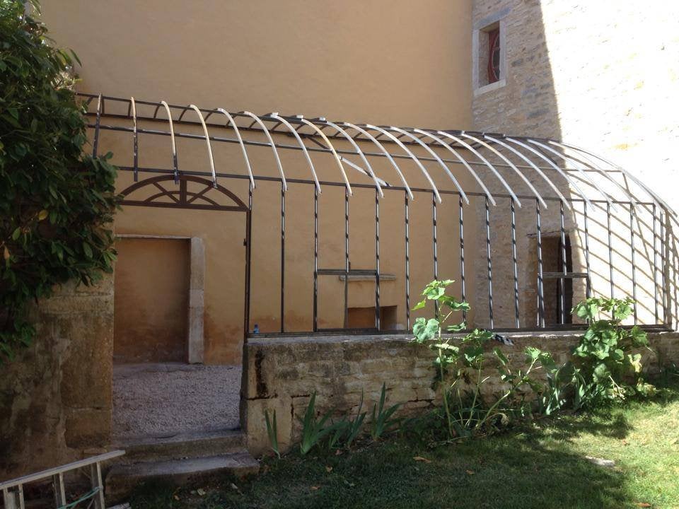 Serre en fer forgé: fabrication, Jardin & Terrasse, Serres, Neuf, Serre, Envoi, Verre