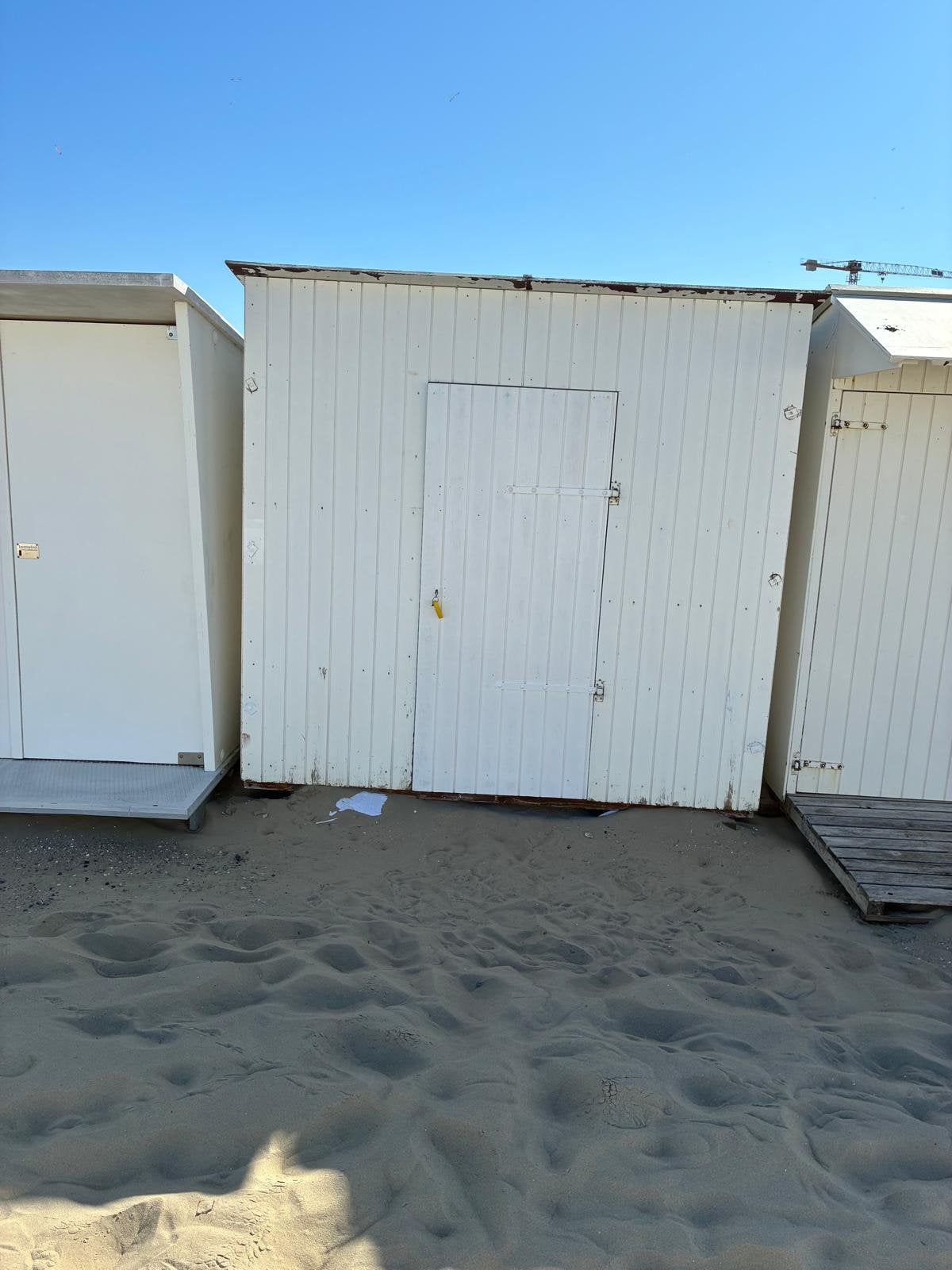 Houten strandcabine