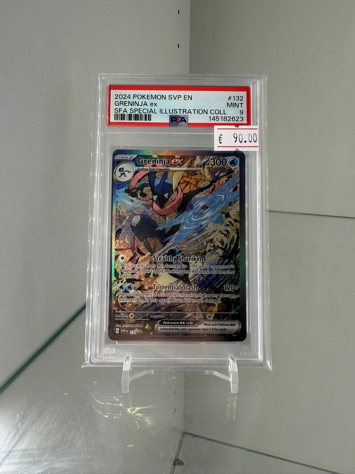 Pokémon Greninja ex PSA 9, Ophalen, Zo goed als nieuw