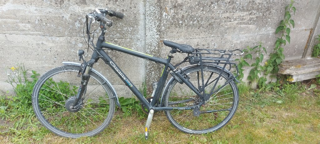 Stoere matzwarte Granville fiets (Alu frame) – Rijdt prima!, Fietsen en Brommers, Gebruikt, Velgrem, Versnellingen, Ophalen