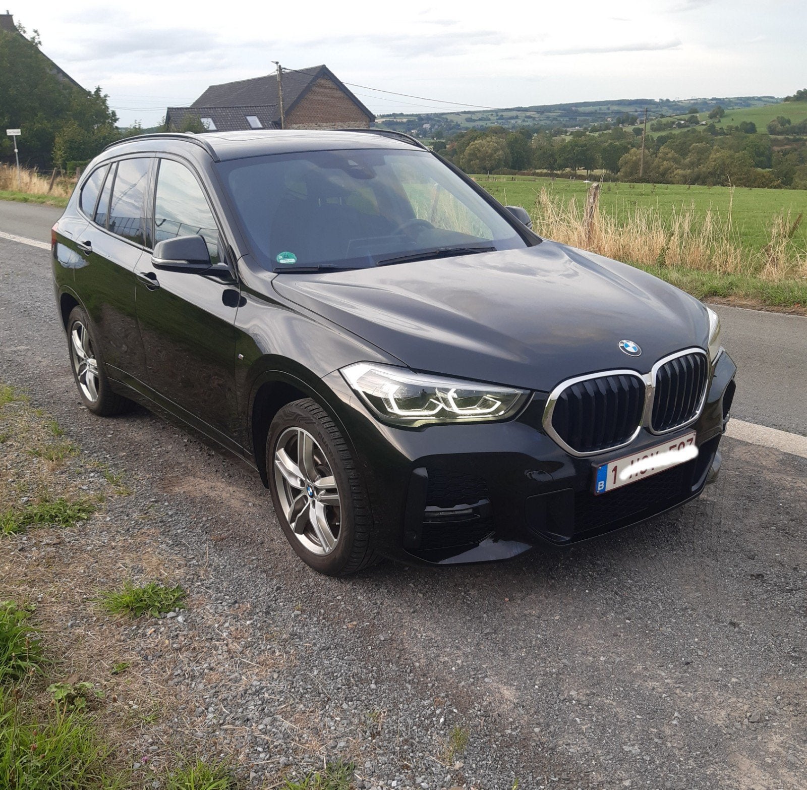 BMW x1, Auto's, BMW, Dealer onderhouden, Zwart, Zwart, Leder