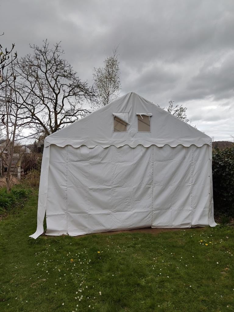 Grizzly outdoor Pro PVC tent 6*4m, Tente de réception, Pliable, Enlèvement, Utilisé