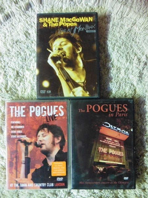 The Pogues ( Shane Mac Gowan) dvd collectie, Cd's en Dvd's, Ophalen of Verzenden, Zo goed als nieuw, Concert