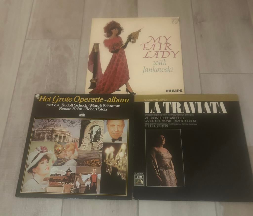 3 vinyles opérette, Enlèvement ou Envoi, Utilisé, 12 pouces, Opéra ou Opérette