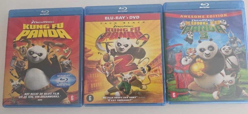 BR - Kungfu Panda 1-3, Film, Nederlands, Ophalen of Verzenden, Zo goed als nieuw