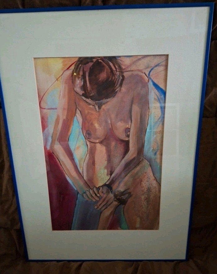 Erotiesch kunstwerk 
'Magda' van de Belgische kunsten, Ophalen