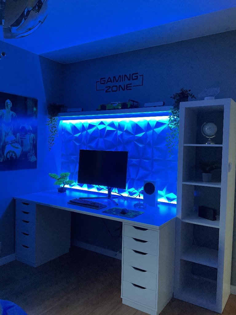 Gaming bureau, Huis en Inrichting, Ophalen, 190 cm, Hout, Zo goed als nieuw