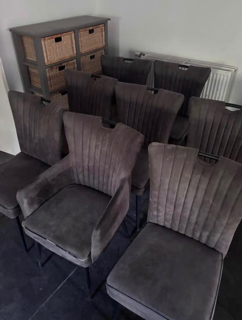 Stoelen, Ophalen, Zo goed als nieuw, Vijf, Zes of meer stoelen, Stof