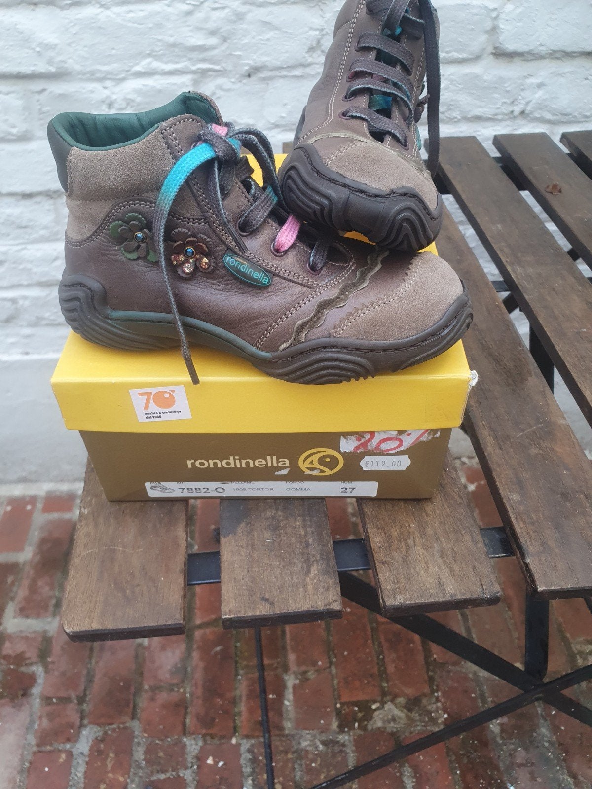 chaussures cuir marron enfant rondinella pointure 27, Enfants & Bébés, Neuf, Enlèvement ou Envoi, Rondinella, Chaussures