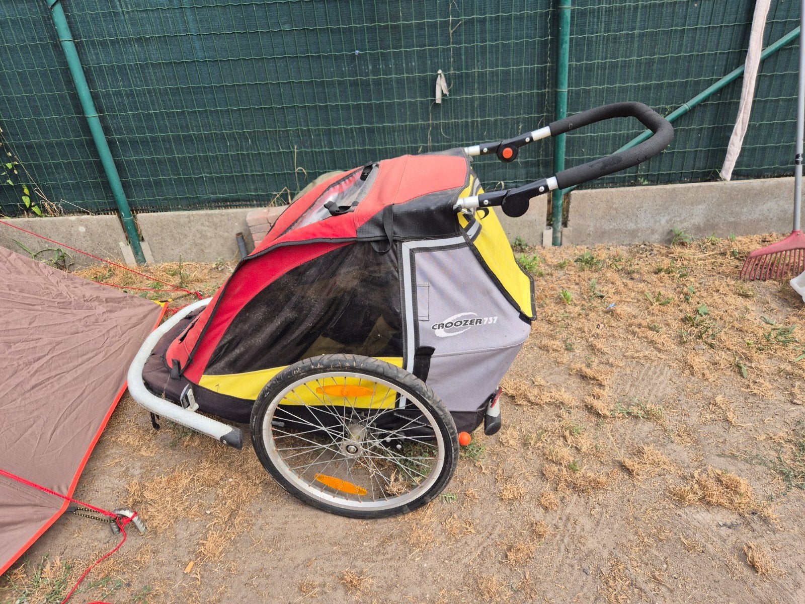 remorque pour vélo/walking croozer 737, Croozer 737, Pliable, Enlèvement, Utilisé
