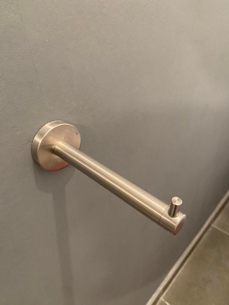 Hoekelement en wc-rolhouder, Ophalen, Zo goed als nieuw, Glas