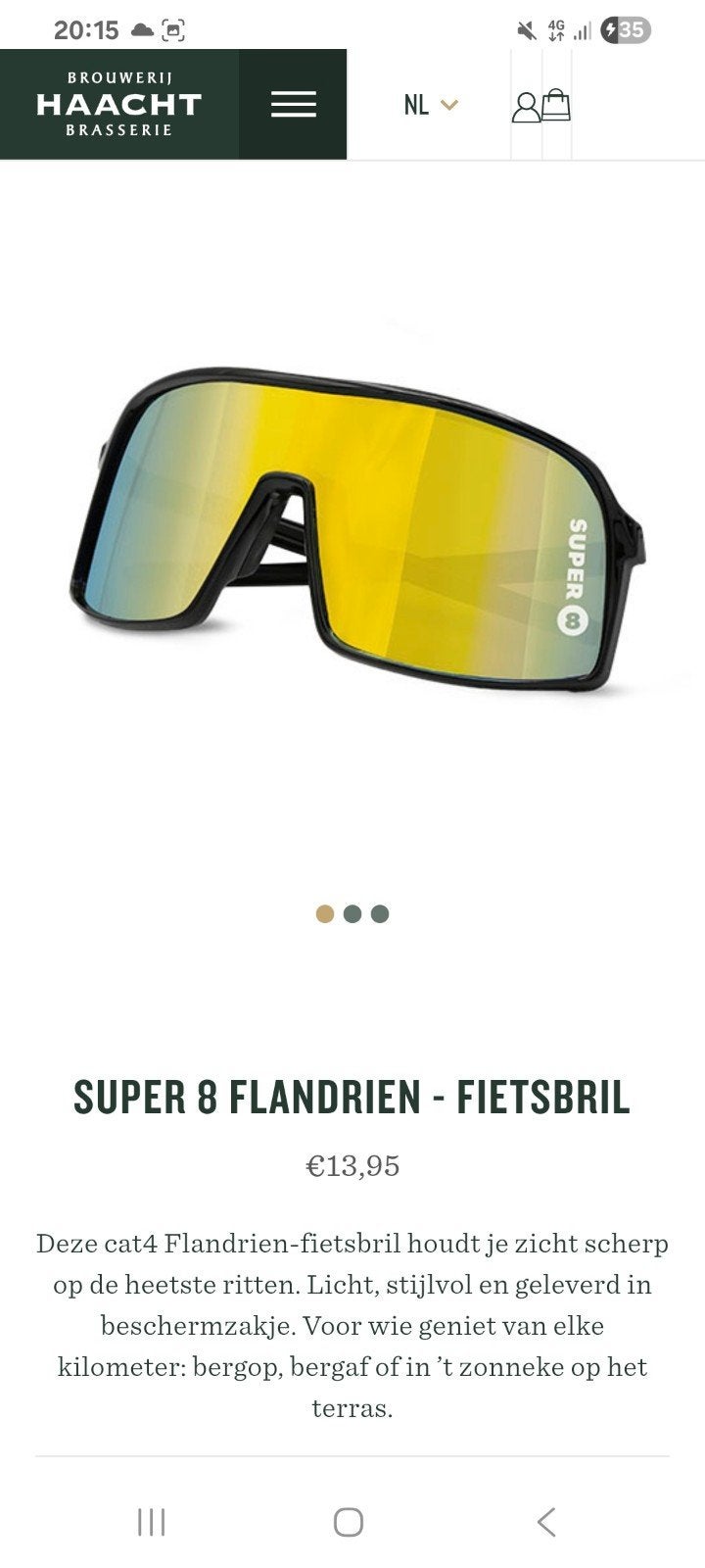 fietsbril, Handtassen en Accessoires, Ophalen of Verzenden