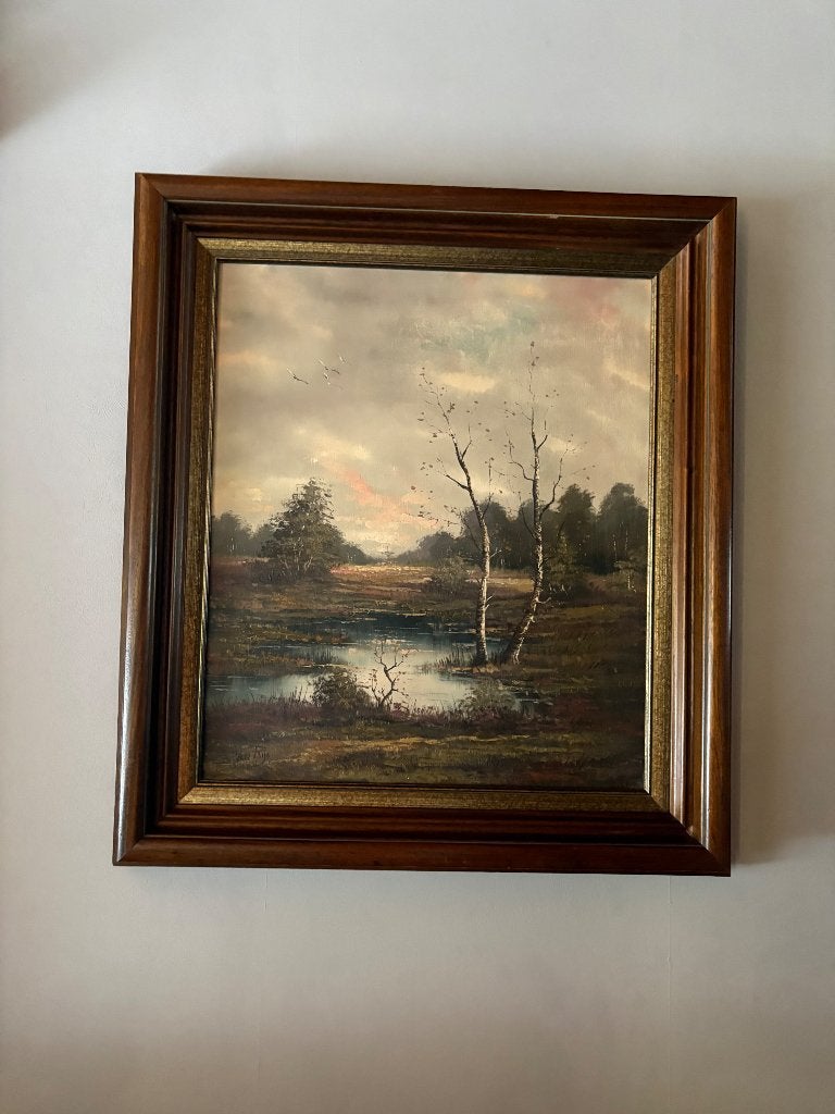 Schilderij, Enlèvement, Autres styles, Paysage