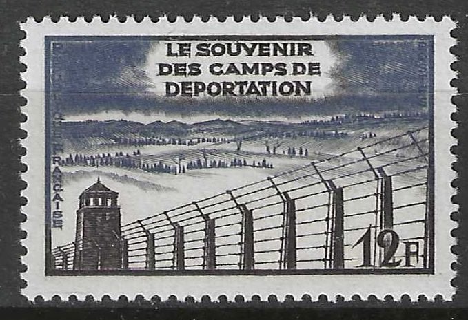 Frankrijk 1955 - Yvert 1023 - Deportatiekampen (PF), Postzegels en Munten, Postzegels | Europa | Frankrijk, Postfris, Verzenden