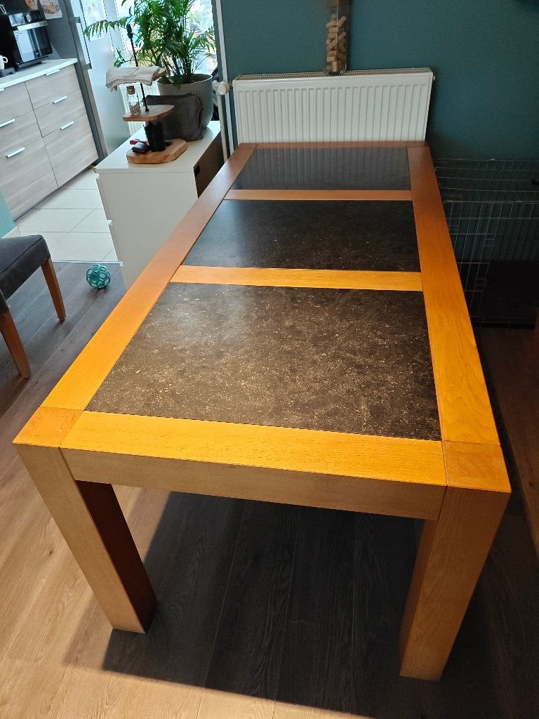 Eiken eettafel, Huis en Inrichting, Ophalen, Eikenhout